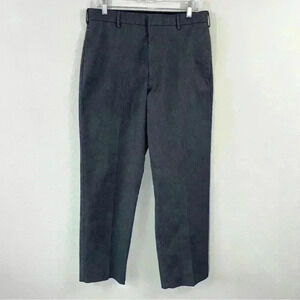 Dockers dark gray flat front relaxed fit pants